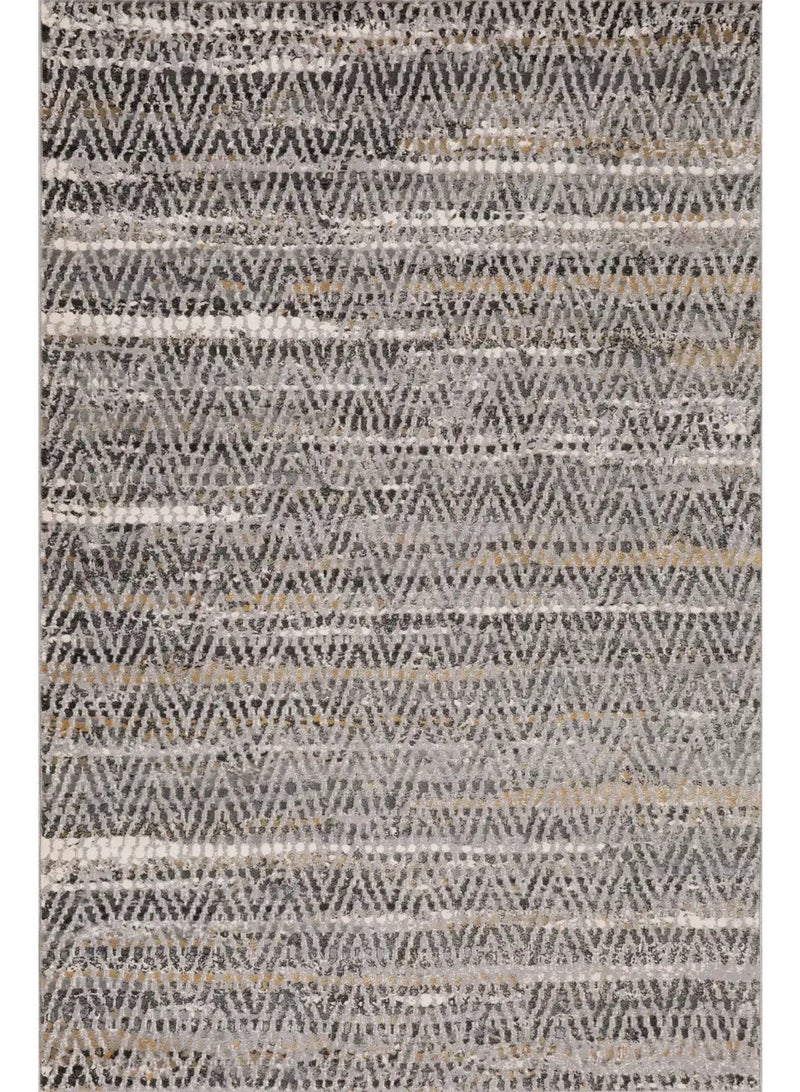 النساجون الشرقيون سجادة شانتيل رمادي مودرن – 120 × 180 سم – النساجون الشرقيون - Image 2